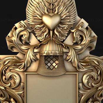 Coat of arms (GR_0230) 3D model for CNC machine
